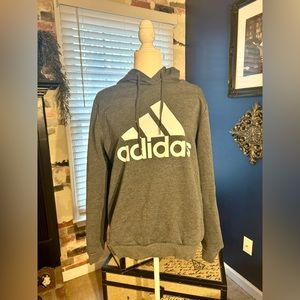Adidas Gray Hoodie, Size tag removed but measures to a Medium, GUC